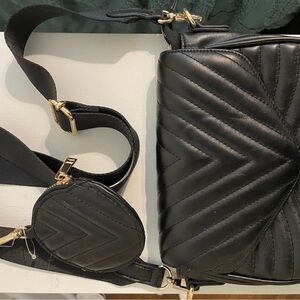 Black Quilted Shoulder Bag